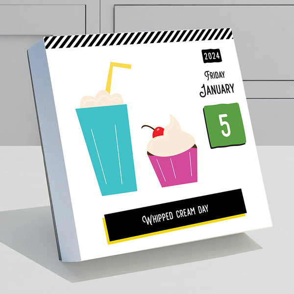 2024 Every Day's A Holiday Daily Desktop Calendar