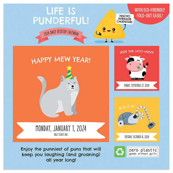 2024 Puns of Fun Daily Desktop Calendar