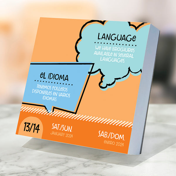 2024 Spanish Words Daily Desktop Calendar