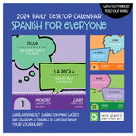 2024 Spanish Words Daily Desktop Calendar
