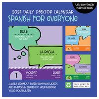 2024 Spanish Words Daily Desktop Calendar