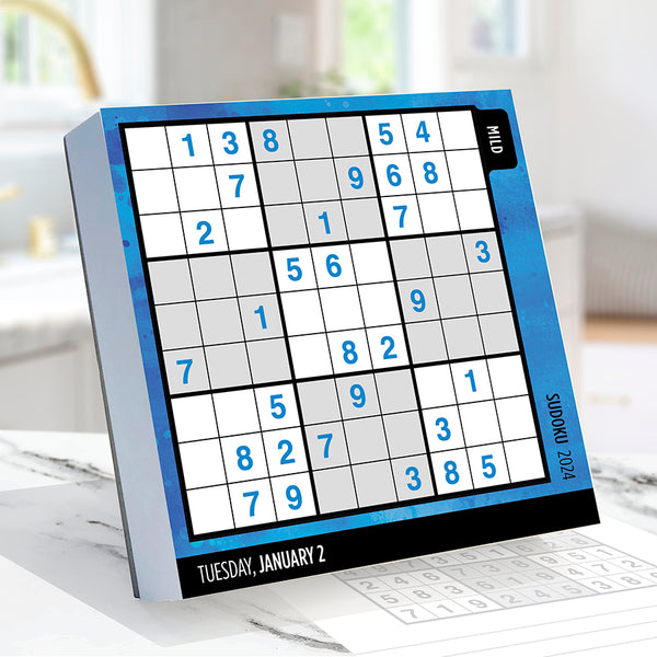 2024 Sudoku Puzzles Daily Desktop Calendar