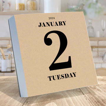 2024 Today's Date Daily Desktop Calendar