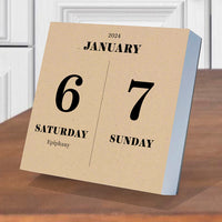 2024 Today's Date Daily Desktop Calendar