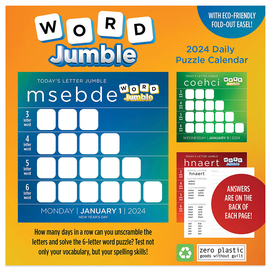 2024 Word Jumble Daily Desktop Calendar-4