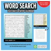 2024 Word Search Puzzles Daily Desktop Calendar