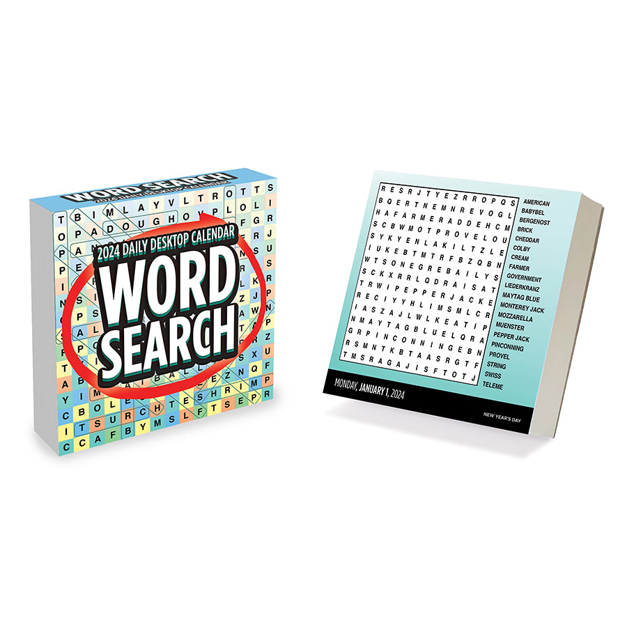 2024 Word Search Puzzles Daily Desktop Calendar-1