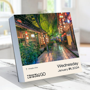 2024 World's Best by Travel + Leisure Daily Desktop Calendar
