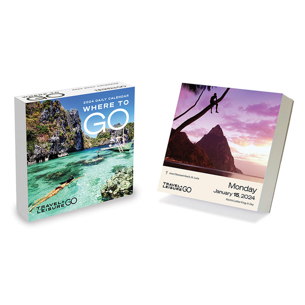2024 World's Best by Travel + Leisure Daily Desktop Calendar