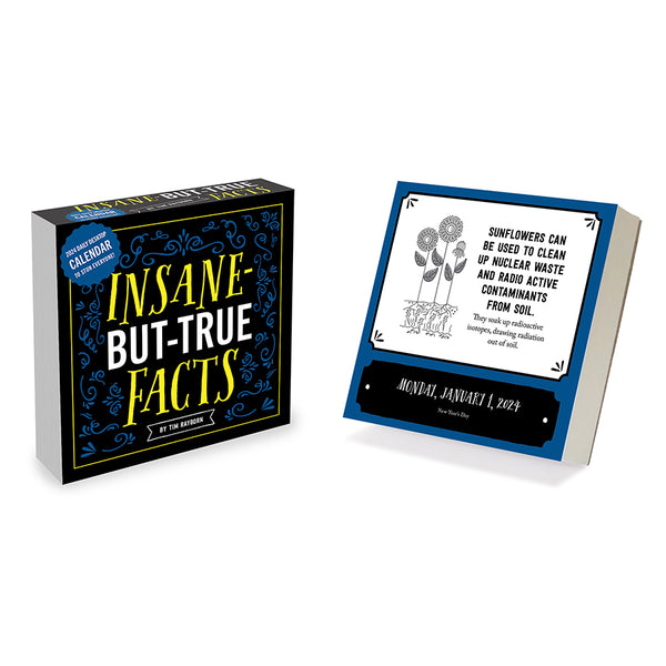 2024 Insane But True Daily Desktop Calendar