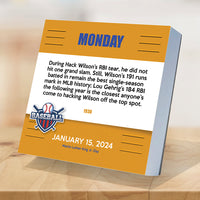2024 Sports Facts & Trivia Daily Desktop Calendar