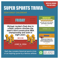2024 Sports Facts & Trivia Daily Desktop Calendar