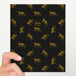 2024 Lazy Leopard Medium Monthly Planner