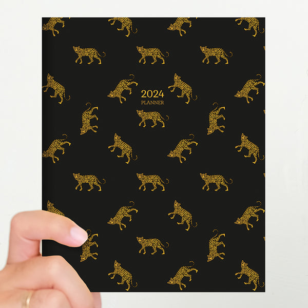 2024 Lazy Leopard Medium Monthly Planner