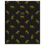 2024 Lazy Leopard Medium Monthly Planner