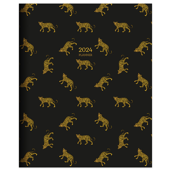 2024 Lazy Leopard Medium Monthly Planner