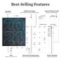 2024 Ocean Tide Medium Monthly Planner