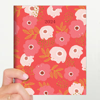 2024 Poppies Medium Monthly Planner