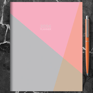 2024 Sherbet Shades Medium Monthly Planner