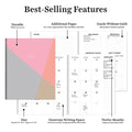 2024 Sherbet Shades Medium Monthly Planner