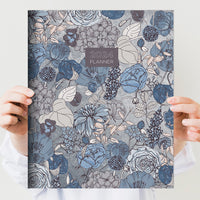2024 Blooms of Blue Large Monthly Planner