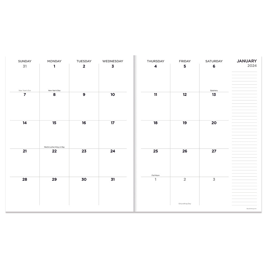 2024 Chalkboard Large Monthly Planner-4
