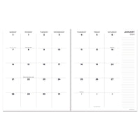 2024 Denim Large Monthly Planner