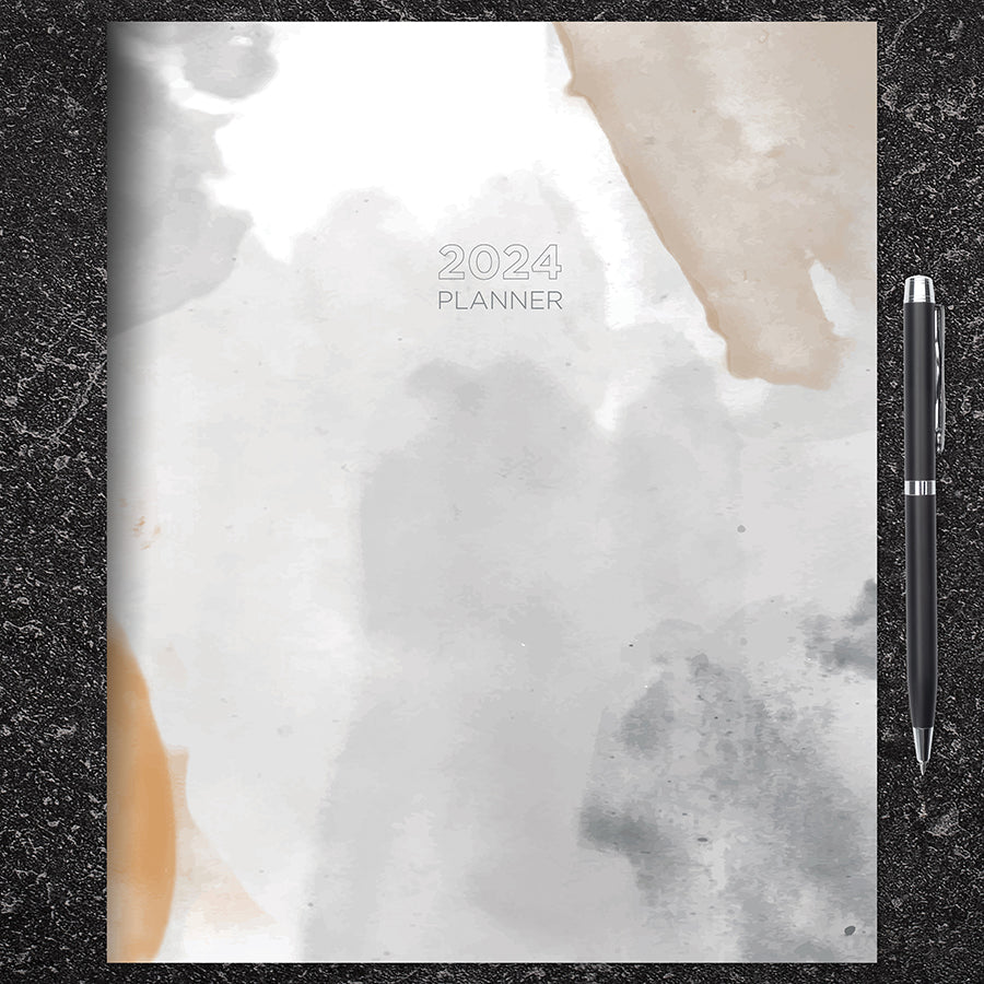 2024 Fade to Gray Large Monthly Planner-1