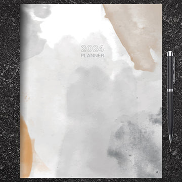 2024 Fade to Gray Large Monthly Planner