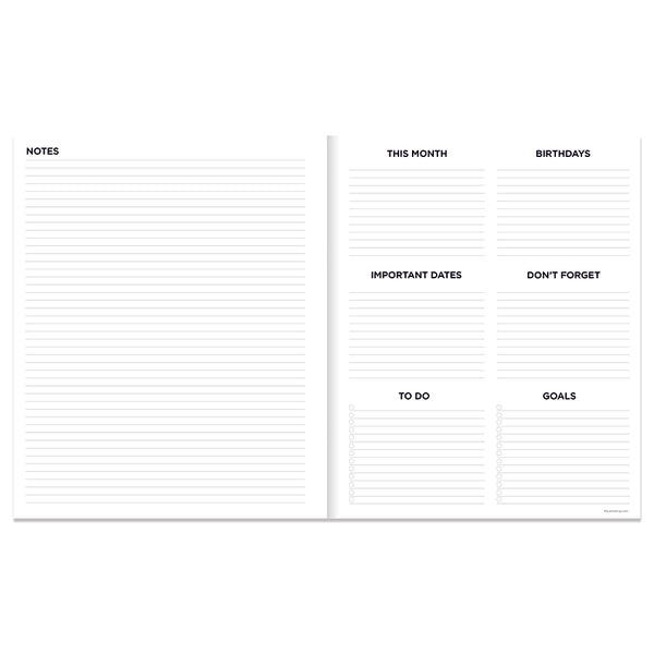 2024 Super Cali Camo Large Monthly Planner