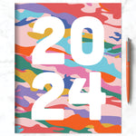 2024 Super Cali Camo Large Monthly Planner