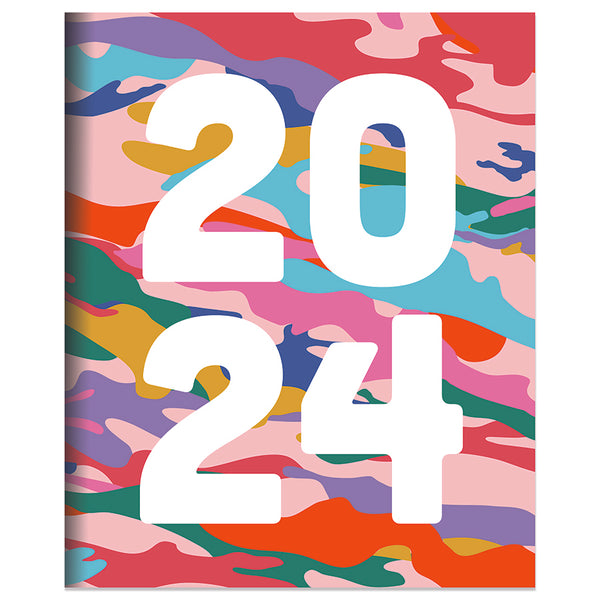 2024 Super Cali Camo Large Monthly Planner