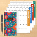 2024-2025 Bright Blooms Small Monthly Pocket Planner