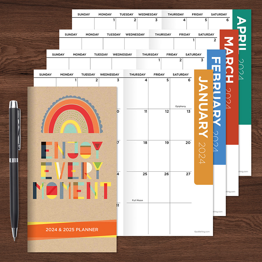 2024-2025 Enjoy Every Moment Small Monthly Pocket Planner - 0