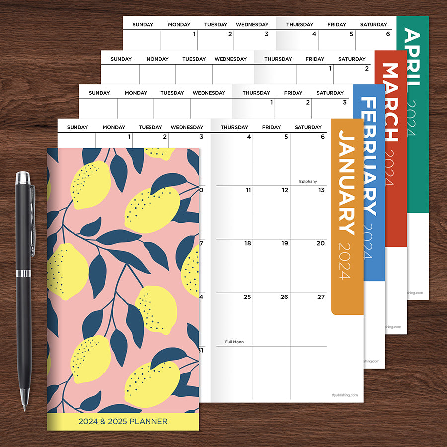 2024-2025 Lemon Grove Small Monthly Pocket Planner | TF Publishing |  Calendars + Planners - Journals + Stationery