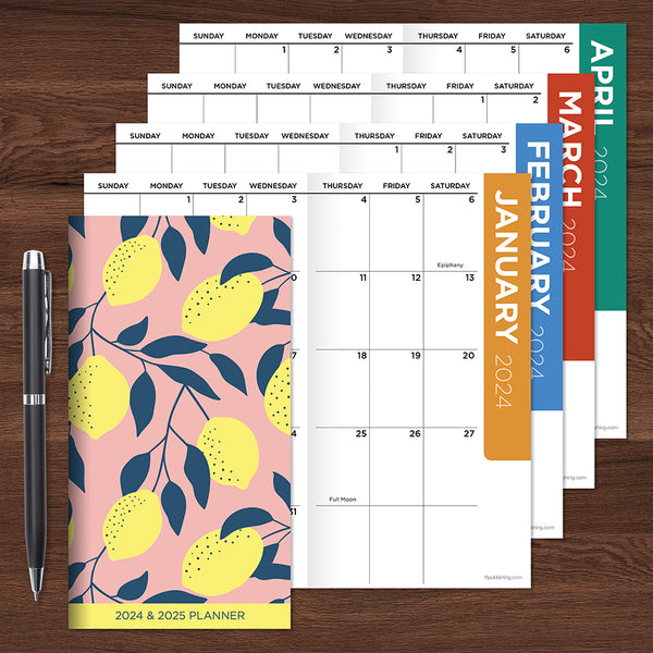 2024-2025 Lemon Grove Small Monthly Pocket Planner