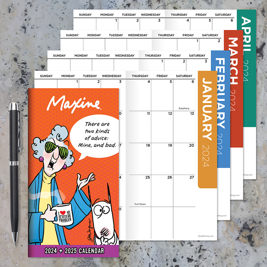 2024-2025 Maxine Small Monthly Pocket Planner - 0
