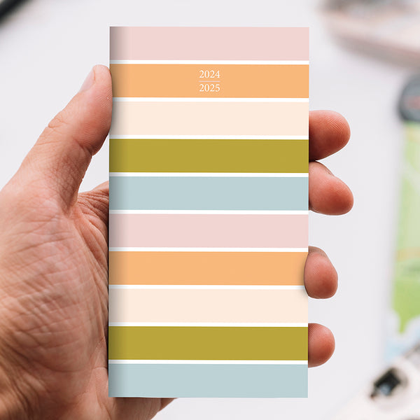 2024-2025 Preppy Pastel Small Monthly Pocket Planner