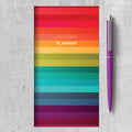 2024-2025 Rainbow Stripe Small Monthly Pocket Planner