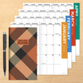 2024-2025 Scholarly Plaid Small Monthly Pocket Planner
