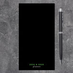 2024-2025 Simple Black Small Monthly Pocket Planner