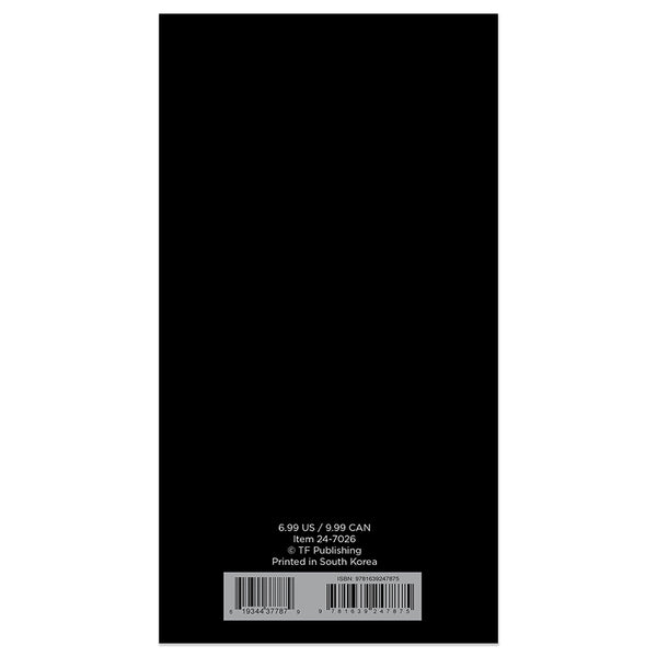 2024-2025 Simple Black Small Monthly Pocket Planner