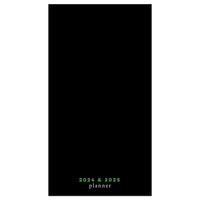 2024-2025 Simple Black Small Monthly Pocket Planner