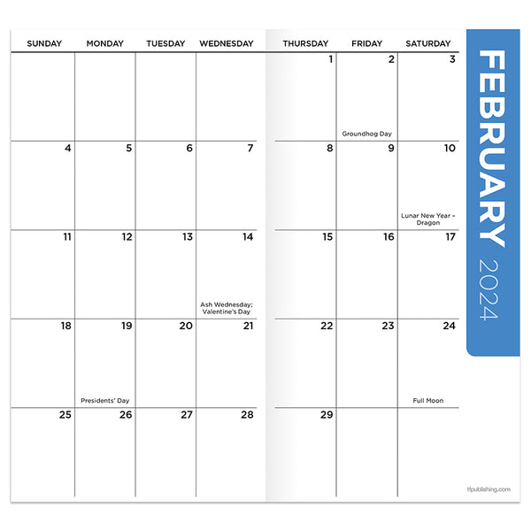 2024-2025 Sketchy Lines Small Monthly Pocket Planner