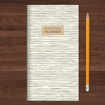 2024-2025 Sketchy Lines Small Monthly Pocket Planner