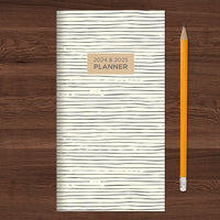 2024-2025 Sketchy Lines Small Monthly Pocket Planner