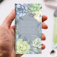 2024-2025 Succulent Small Monthly Pocket Planner