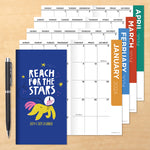 2024-2025 Unicorns & Stars Small Monthly Pocket Planner