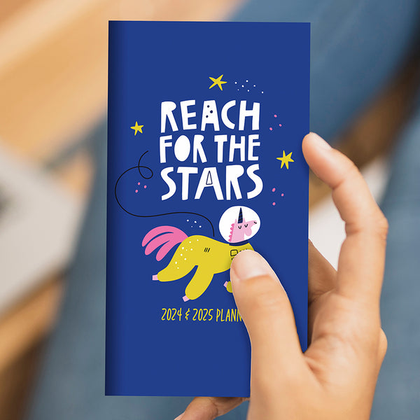 2024-2025 Unicorns & Stars Small Monthly Pocket Planner