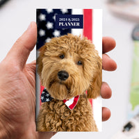 2024-2025 USA Doodle Dog Small Monthly Pocket Planner